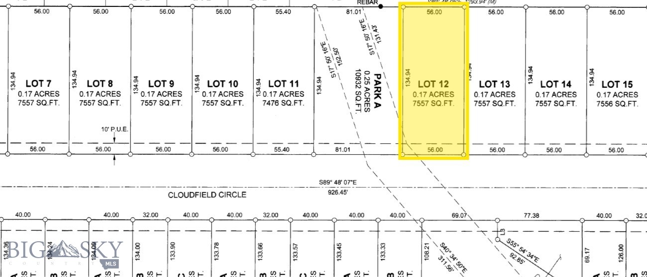 TBD Cloudfield (Lot 12) Circle