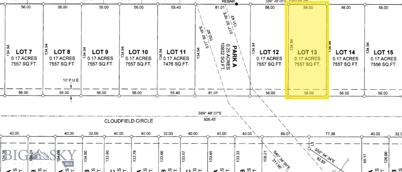 TBD Cloudfield (Lot 13) Circle
